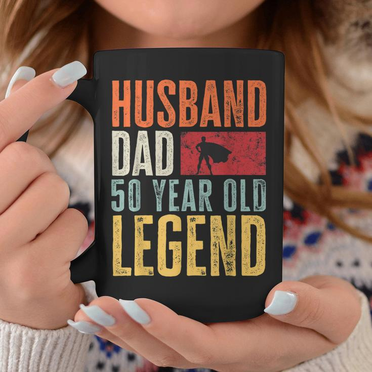 Mens 50Th Birthday Dad Husband Legend Funny Vintage 50 Years Old Coffee Mug Funny Gifts