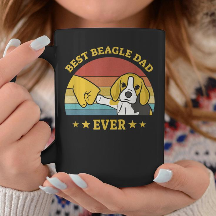Mens Best Beagle Dad Ever Proud Vintage Beagle Gifts Puppy Lover Coffee Mug Funny Gifts