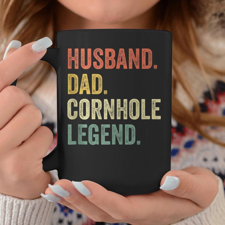 Mens Cornhole Vintage Funny Gift Husband Dad Legend Coffee Mug Funny Gifts