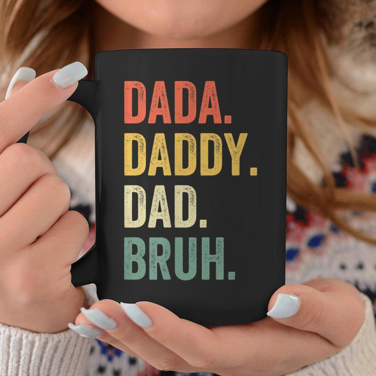 Mens Dada Daddy Dad Bruh Fathers Day Funny Dad Life Vintage Coffee Mug Funny Gifts