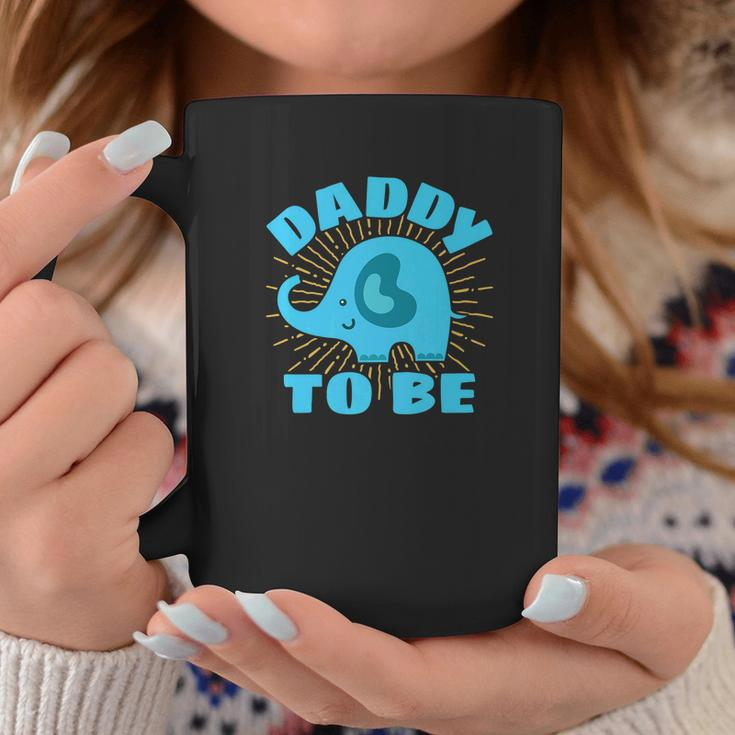 Mens Daddy To Be Elephant Blue Gender Reveal Baby Shower Coffee Mug Personalized Gifts