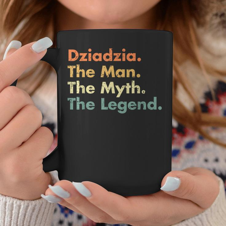 Mens Dziadzia Man Myth Legend Father Dad Uncle Idea Coffee Mug Funny Gifts