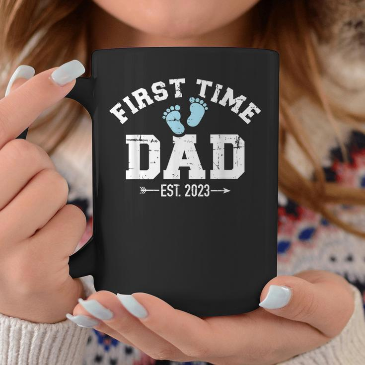 Mens First Time Dad 2023 Pregnancy Announcement Coffee Mug Funny Gifts