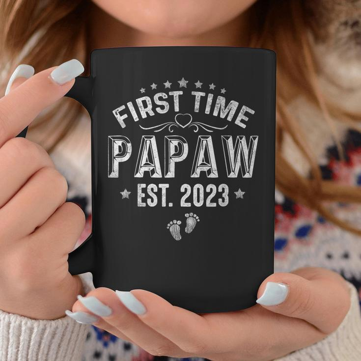 Mens First Time Papaw Est 2023 Fathers Day Soon To Be Papaw Coffee Mug Unique Gifts