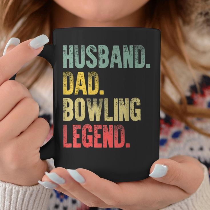 Mens Funny Vintage Bowling Men Husband Dad Legend Retro Coffee Mug Funny Gifts
