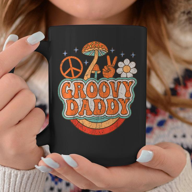 Mens Groovy Daddy 70S Aesthetic Nostalgia 1970S Hippie Dad Retro Coffee Mug Funny Gifts
