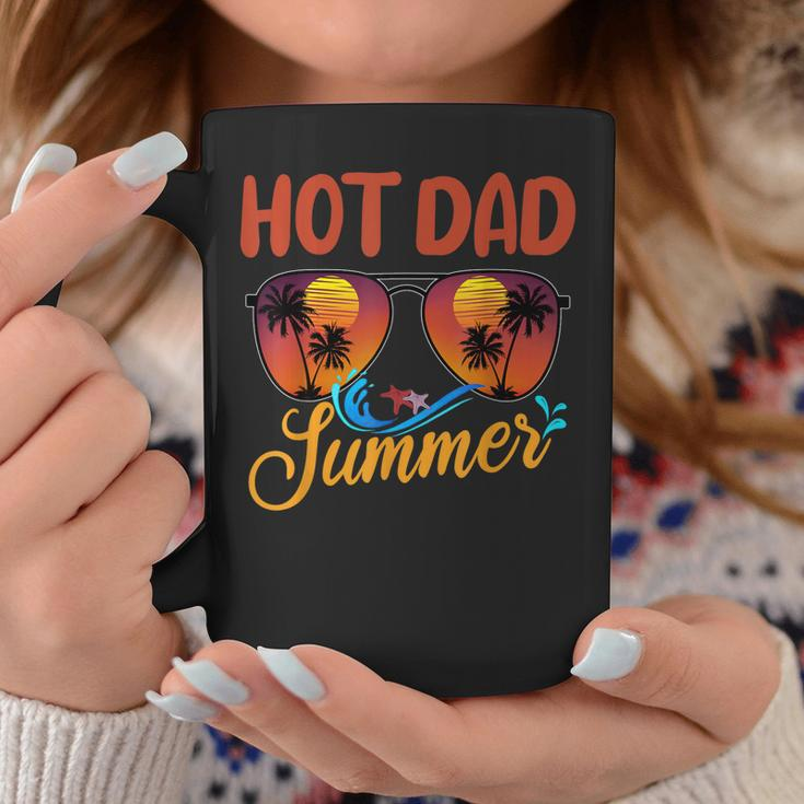 Mens Hot Dad Summer Father Grandpa Vintage Tropical Sunglasses Coffee Mug Funny Gifts