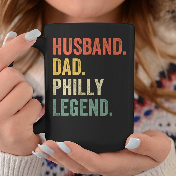Mens Husband Dad Philly Legend Funny Philadelphia Father Vintage Coffee Mug Funny Gifts