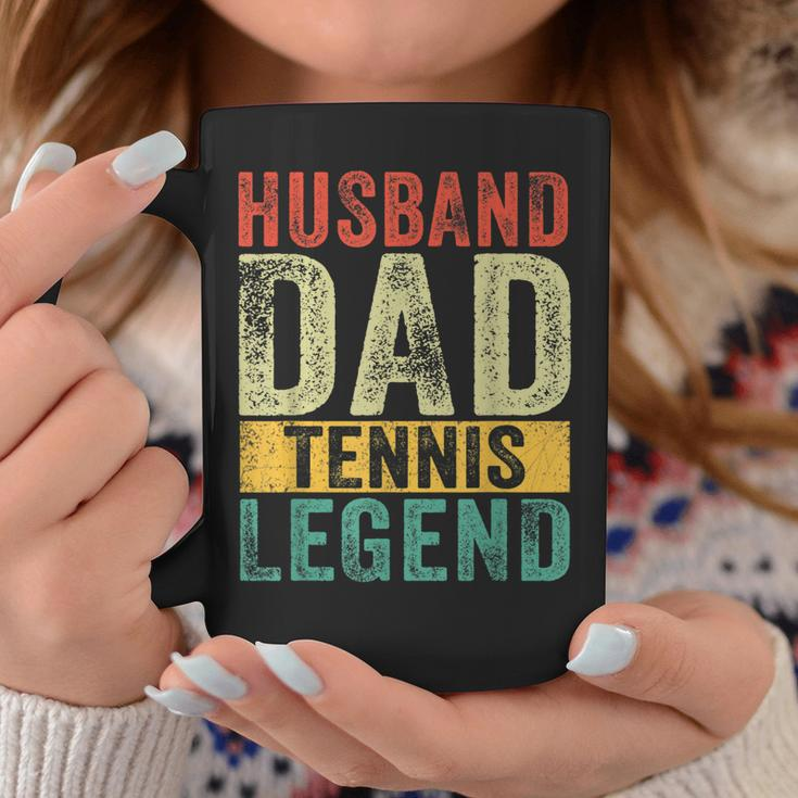 Mens Husband Dad Tennis Legend Fathers Day Vintage Coffee Mug Funny Gifts