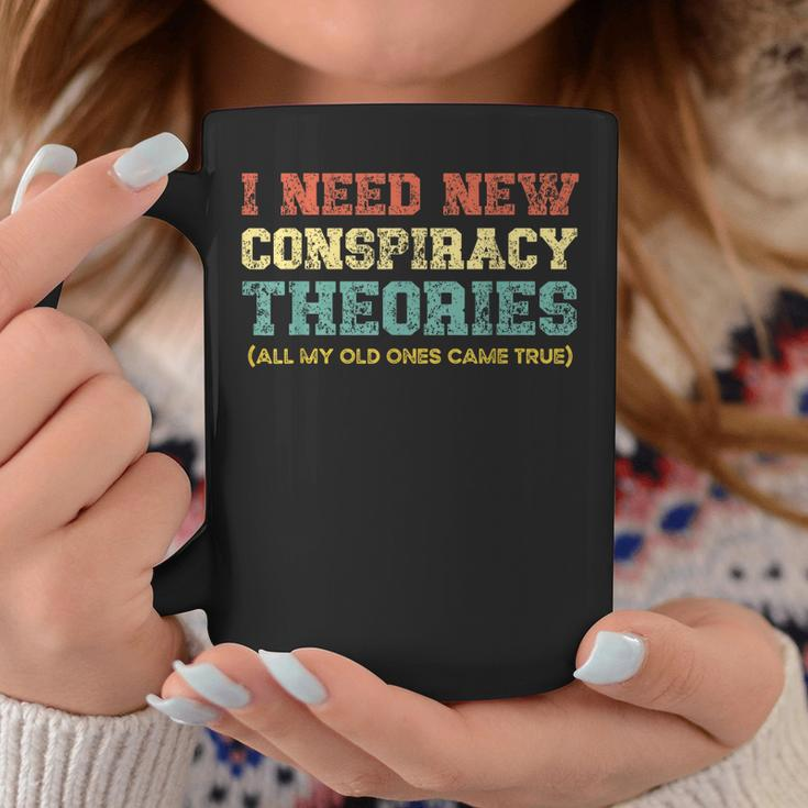 Mens I Need New Conspiracy Theories Conservative Usa Libertarian Coffee Mug Unique Gifts