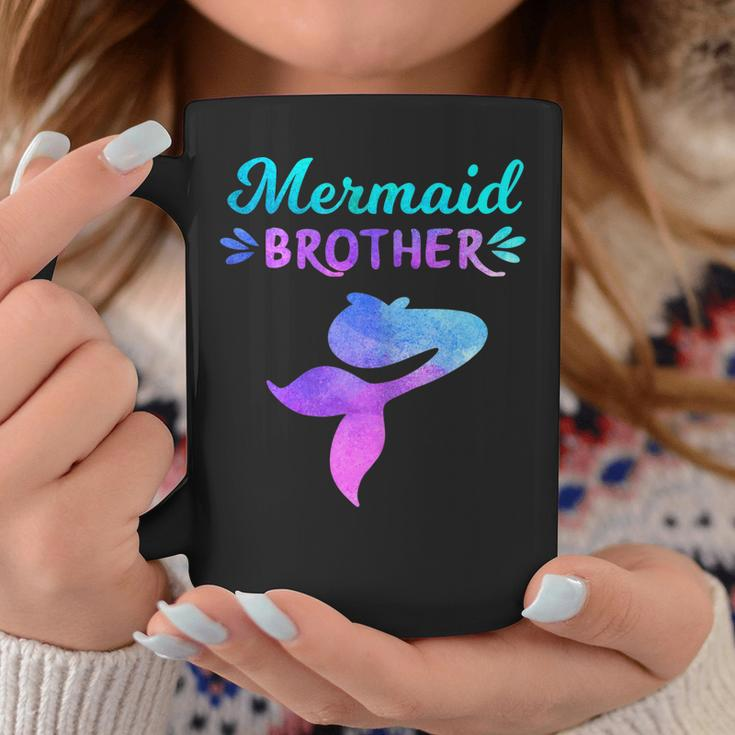 Mens Mermaid Brother Mermaid Birthday Party Shirts Coffee Mug Unique Gifts