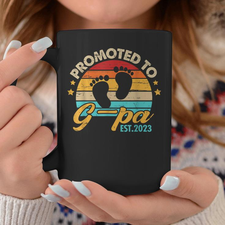 Mens Promoted To G Pa 2023 Fathers Day Funny First Time Dad Coffee Mug Funny Gifts