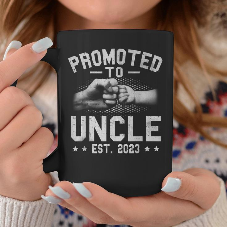 Mens Promoted To Uncle 2023 For First Time Uncle New Uncle Coffee Mug Unique Gifts