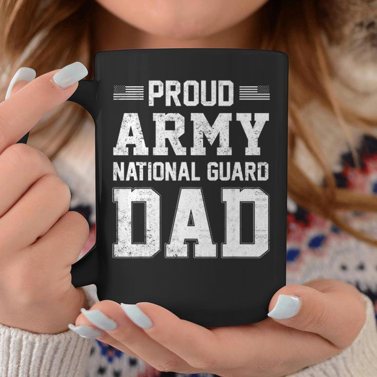 Mens Proud Army National Guard Dad American Flag Patriotic Gift Coffee Mug Funny Gifts
