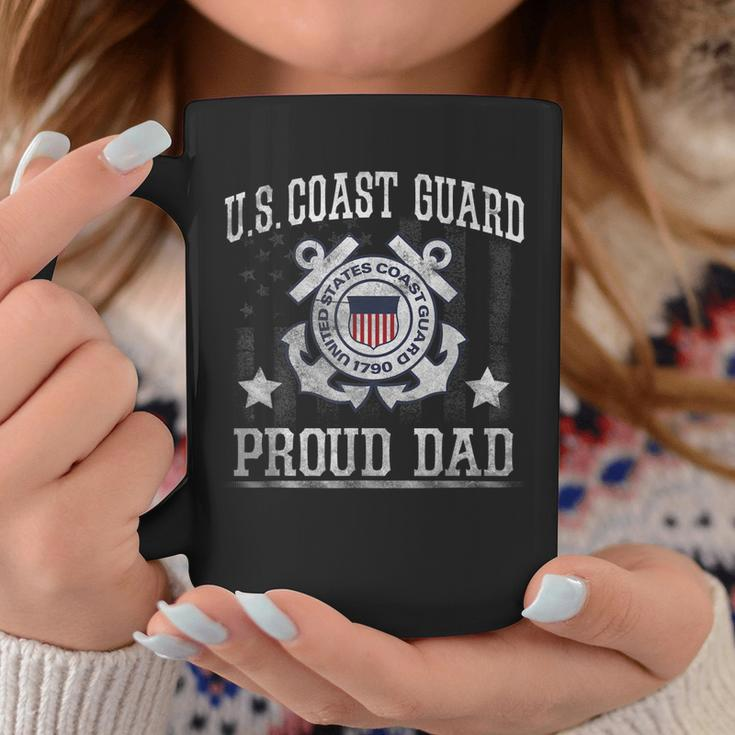 Mens Proud Dad Us Coast Guard - UscgCoffee Mug Funny Gifts