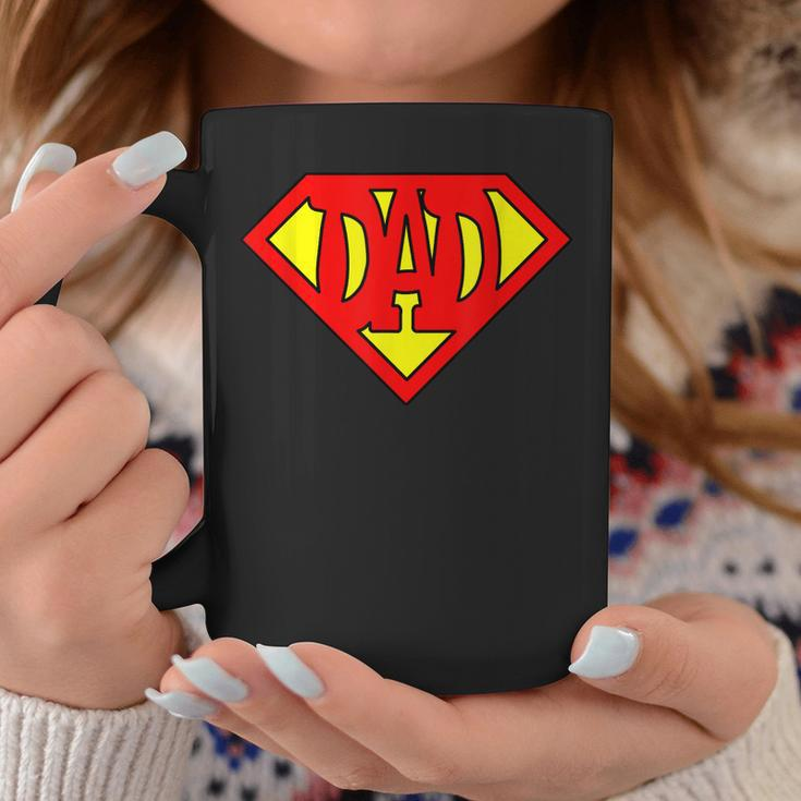 Mens Superdad Super Dad Super Hero Superhero Fathers Day Vintage Coffee Mug Funny Gifts