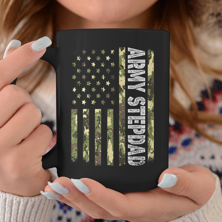Mens Vintage Army Stepdad Usa Flag Camouflage Father’S Day Bbmtswy Coffee Mug Unique Gifts