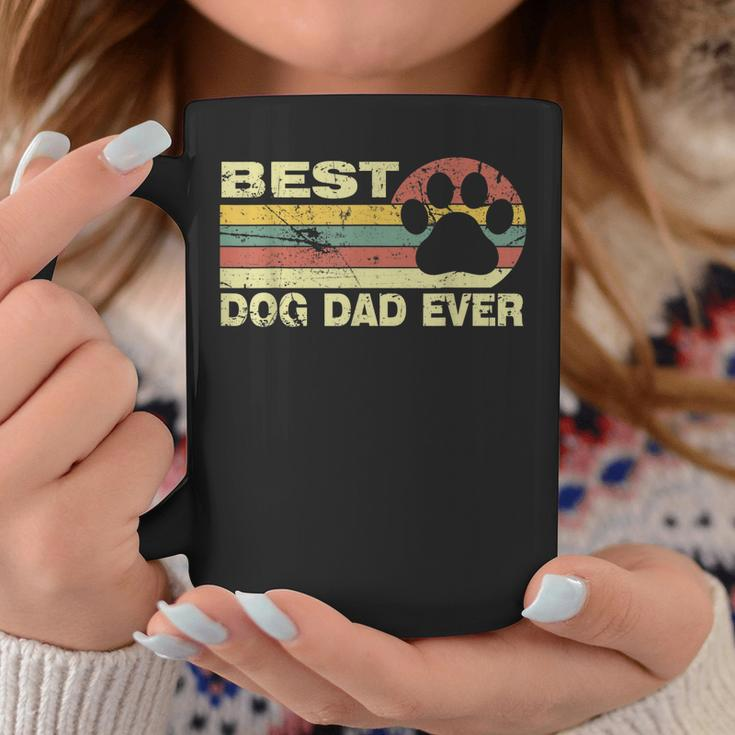 Mens Vintage Best Dog Dad Ever Cool Fathers Day Retro Coffee Mug Funny Gifts