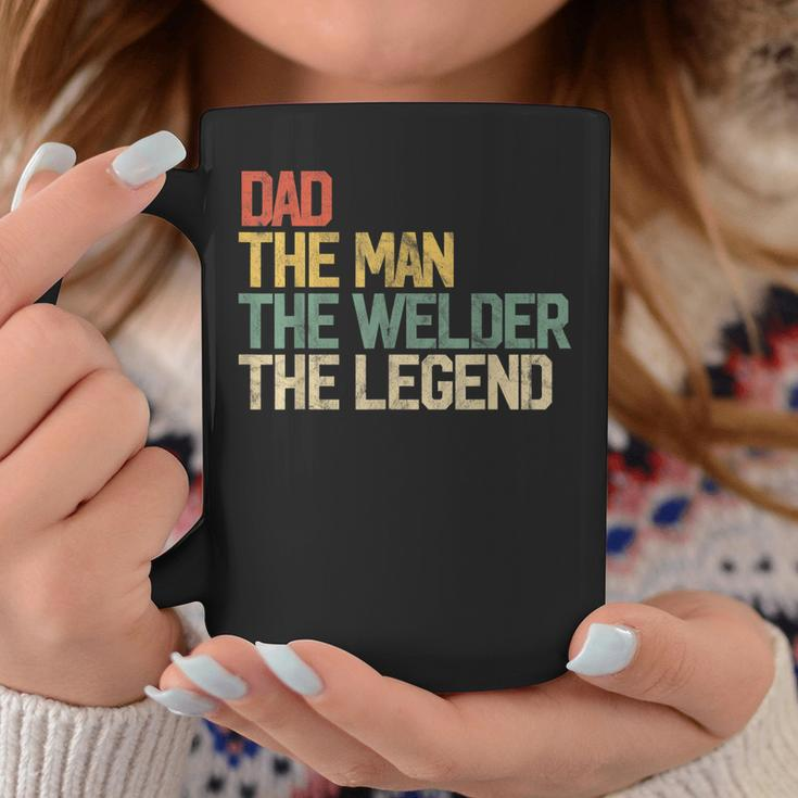 Mens Vintage Dad Man Welder Legend Gift Welding Father Weld Daddy Coffee Mug Funny Gifts