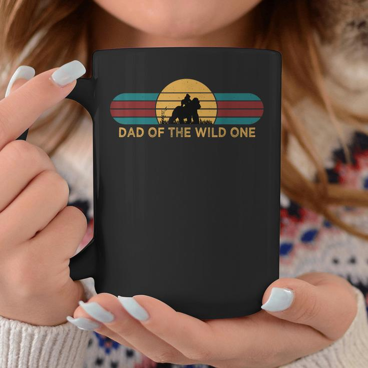 Mens Vintage Dad Of The Wild One Gorilla 1St Birthday Daddy Coffee Mug Funny Gifts
