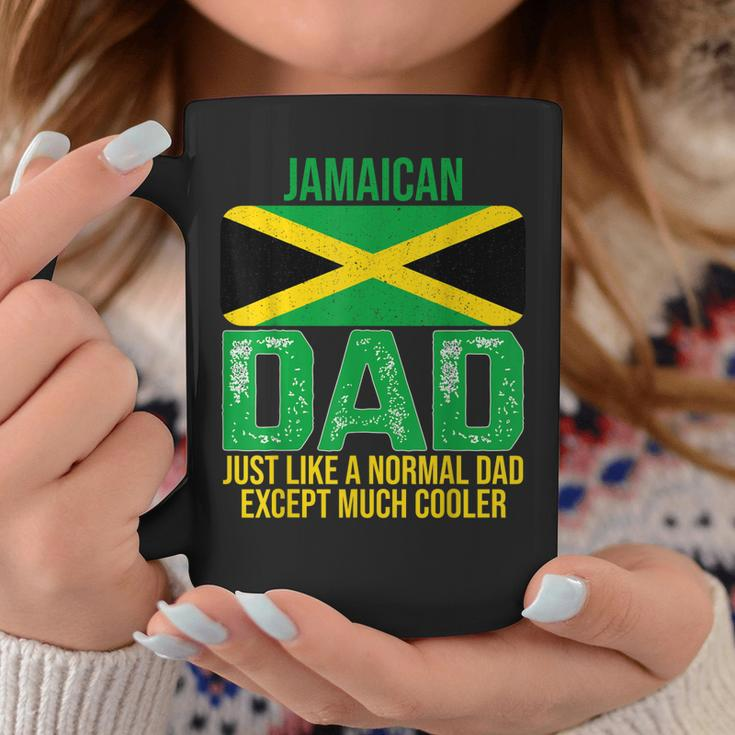 Mens Vintage Jamaican Dad Jamaica Flag Design For Fathers Day Coffee Mug Funny Gifts