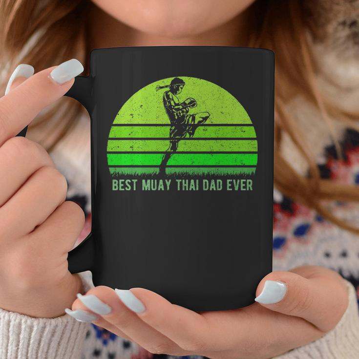 Mens Vintage Retro Best Muay Thai Dad Ever Funny Dad - Fathers Day Coffee Mug Funny Gifts