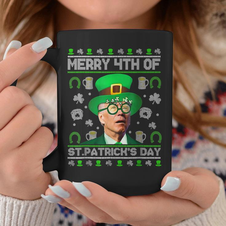 Merry 4Th Of St Patricks Day Joe Biden Leprechaun Hat Ugly Coffee Mug Personalized Gifts