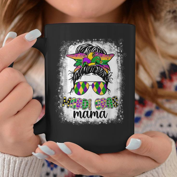 Messy Bun Hair Glasses New Orleans Carnival Mardi Gras Mama V2 Coffee Mug Personalized Gifts