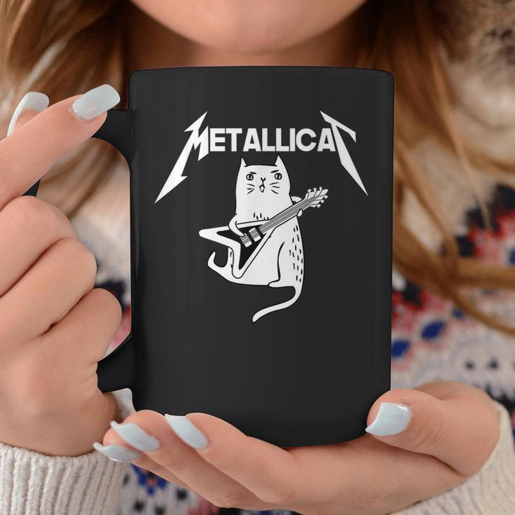 Mettalicat Rock Band Guitar Funny Christmas Gift Coffee Mug Unique Gifts