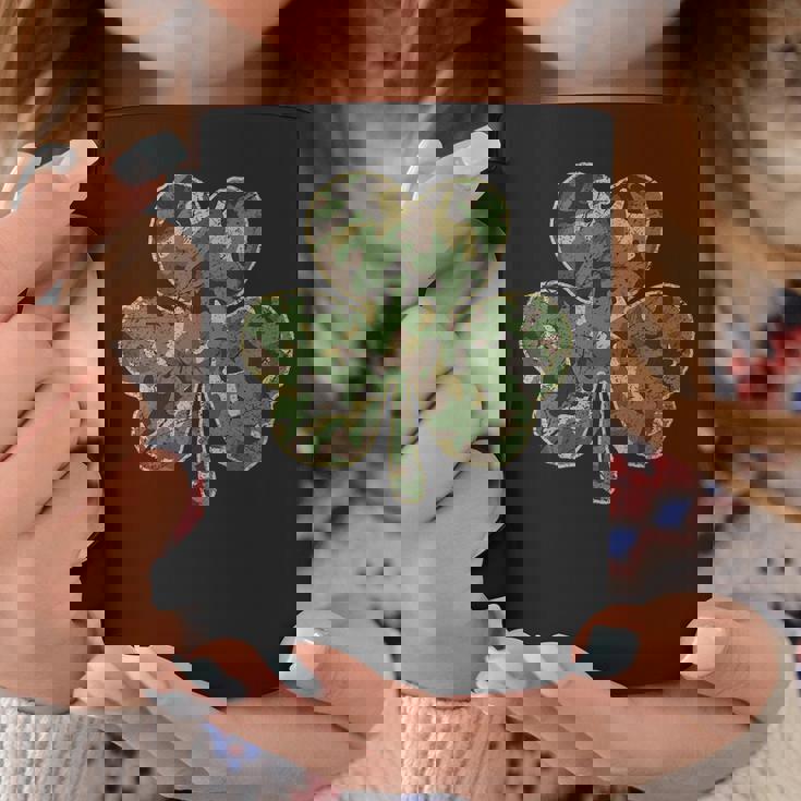 Military Family - St Patricks Day Camo Shamrock Camouflage Coffee Mug Unique Gifts