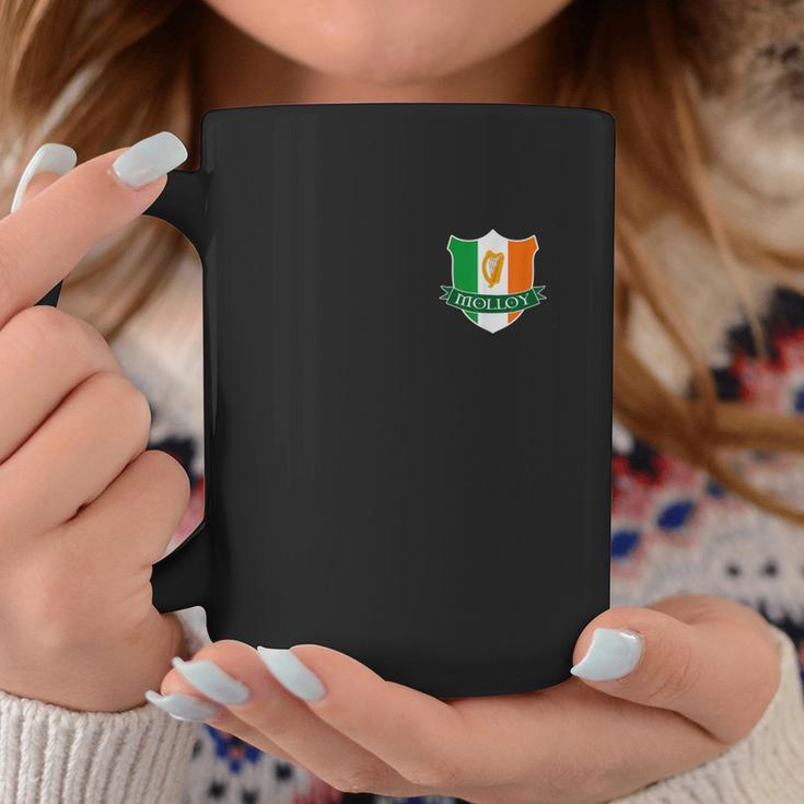 Molloy Irish Name Ireland Flag Harp Family Coffee Mug Funny Gifts