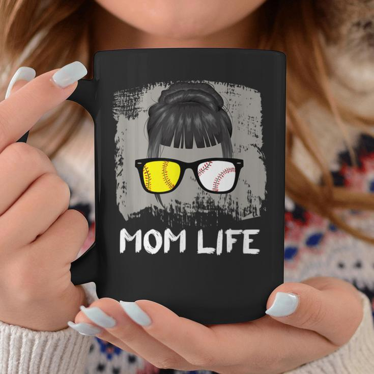 Mom Life Sport Mother Sunglasses Softball BaseballCoffee Mug Unique Gifts