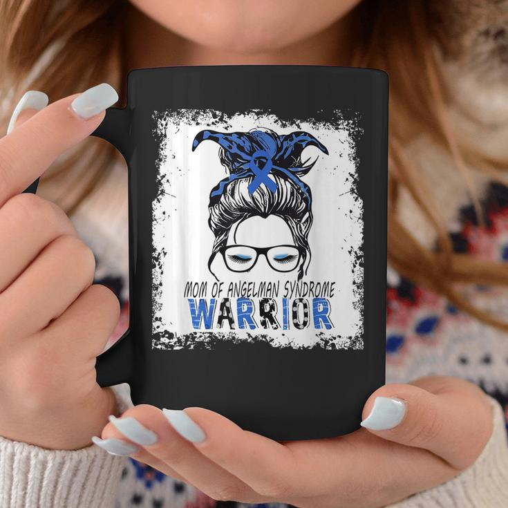Mom Of Angelman Syndrome WarriorI Wear Blue For Angelmans Coffee Mug Funny Gifts