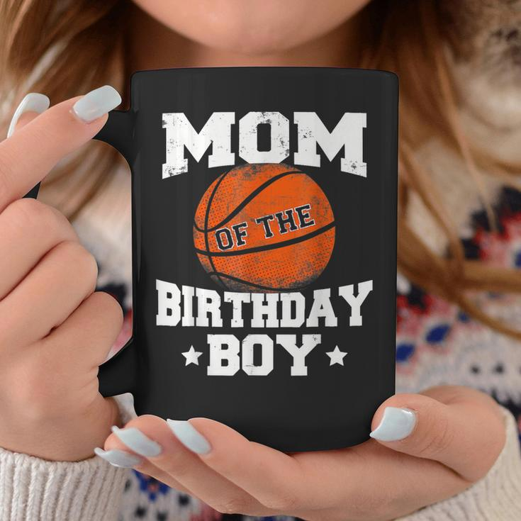 Mom Of The Birthday Boy Basketball Mother Mama Funny Coffee Mug Unique Gifts