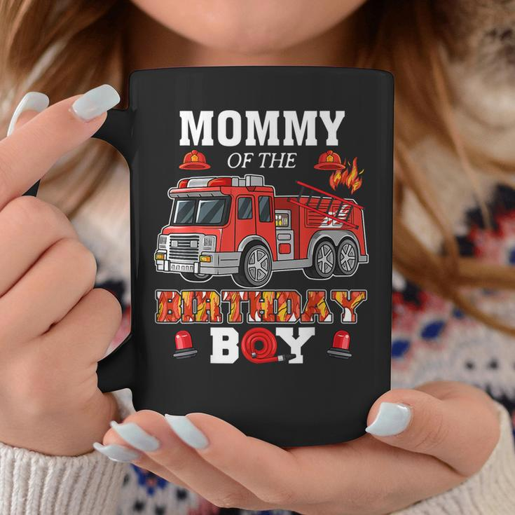 Mommy Of The Birthday Boy Firetruck Firefighter Party Coffee Mug Funny Gifts