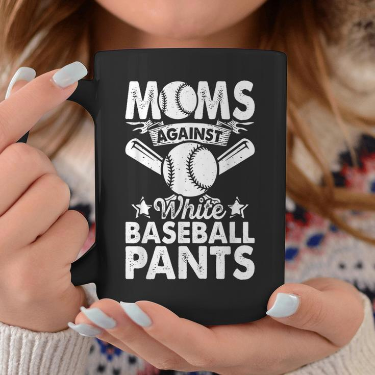 Moms Against White Baseball Pants Funny Baseball Mom Humor Coffee Mug Unique Gifts