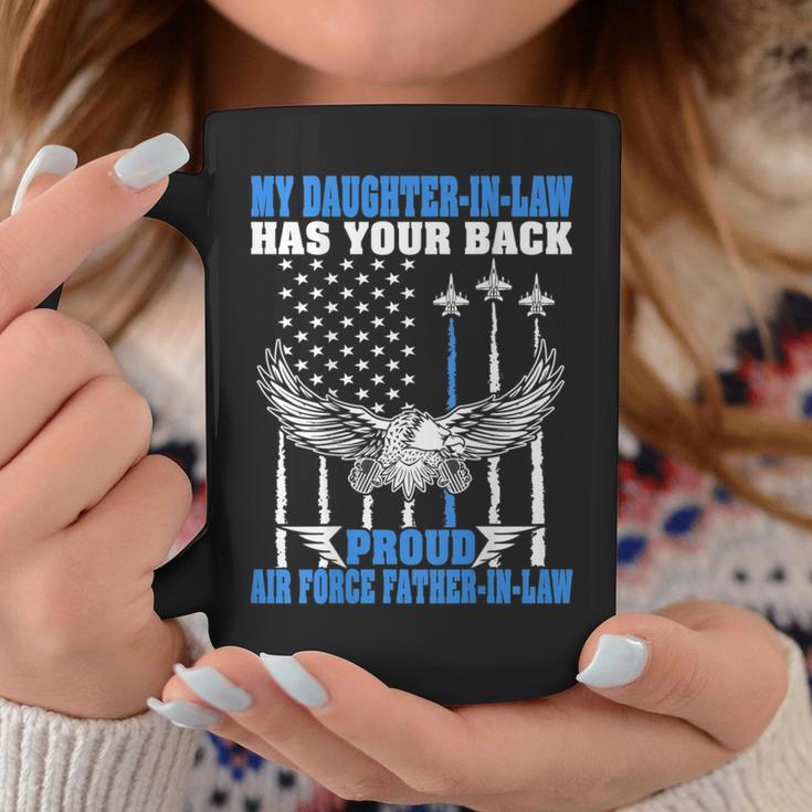 My Daughterinlaw Has Your Back Air Force Fatherinlaw Gift For Mens Coffee Mug Unique Gifts