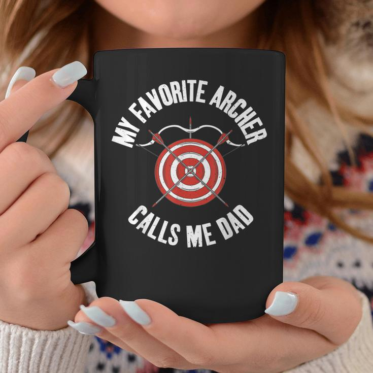 My Favorite Archer Calls Me Dad Bowhunting Archery Child Coffee Mug Personalized Gifts