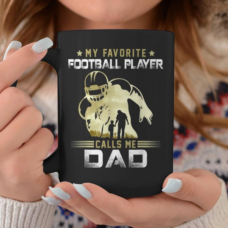 My Favorite Football Player Calls Me Dad American Football Coffee Mug Unique Gifts