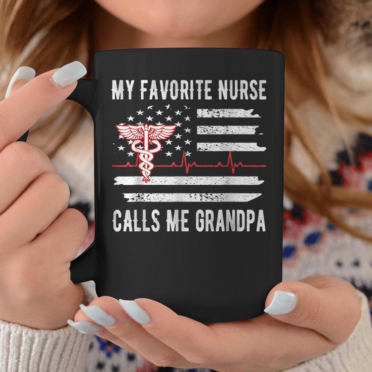 My Favorite Nurse Calls Me Grandpa Nurse Granddad Gift For Mens Coffee Mug Unique Gifts
