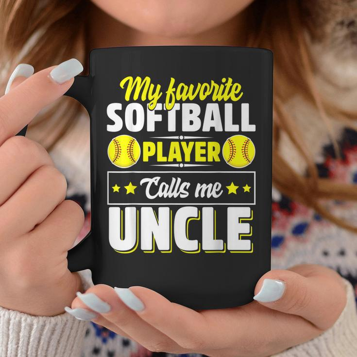 My Favorite Softball Player Calls Me Uncle Cute Coffee Mug Unique Gifts