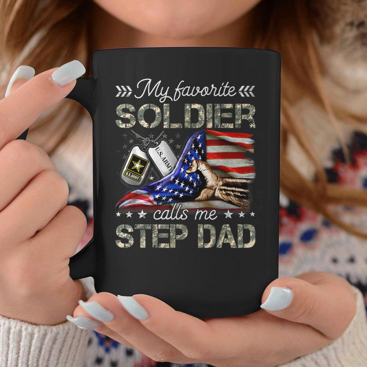 My Favorite Soldier Calls Me Step Dad Army Graduation Coffee Mug Unique Gifts
