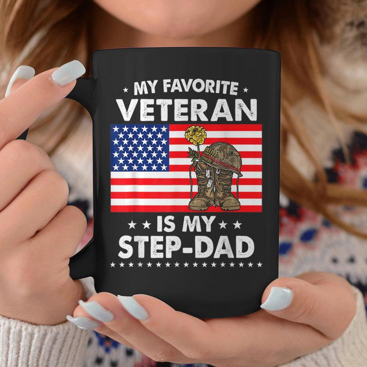 My Favorite Veteran Is My Step Dad For Father Veterans Day Coffee Mug Funny Gifts