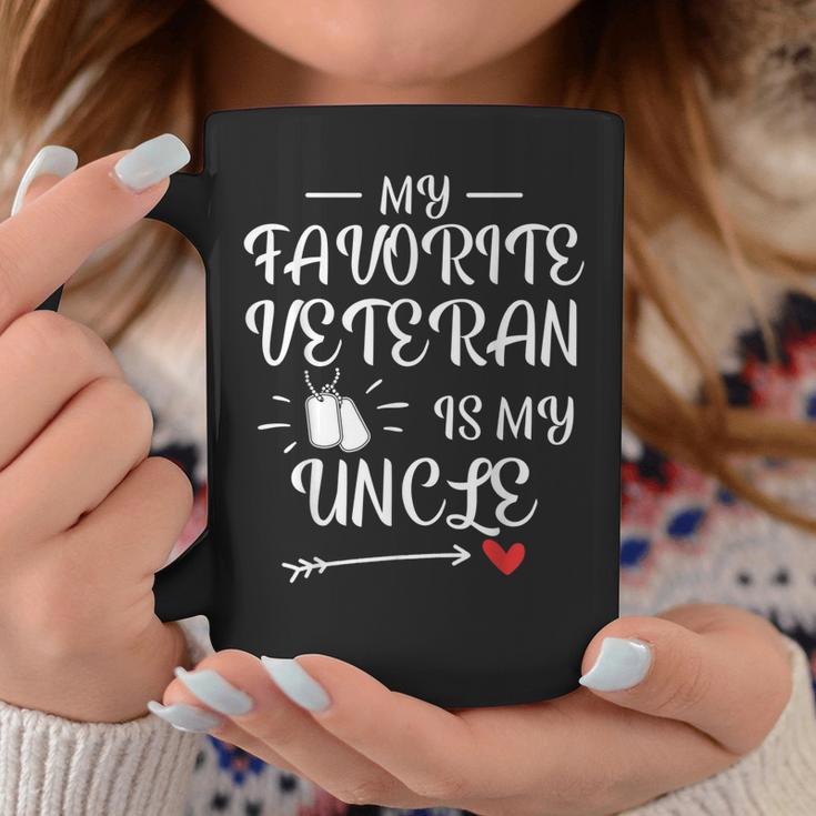 My Favorite Veteran Is My Uncle Proud Army Family Matching Coffee Mug Funny Gifts