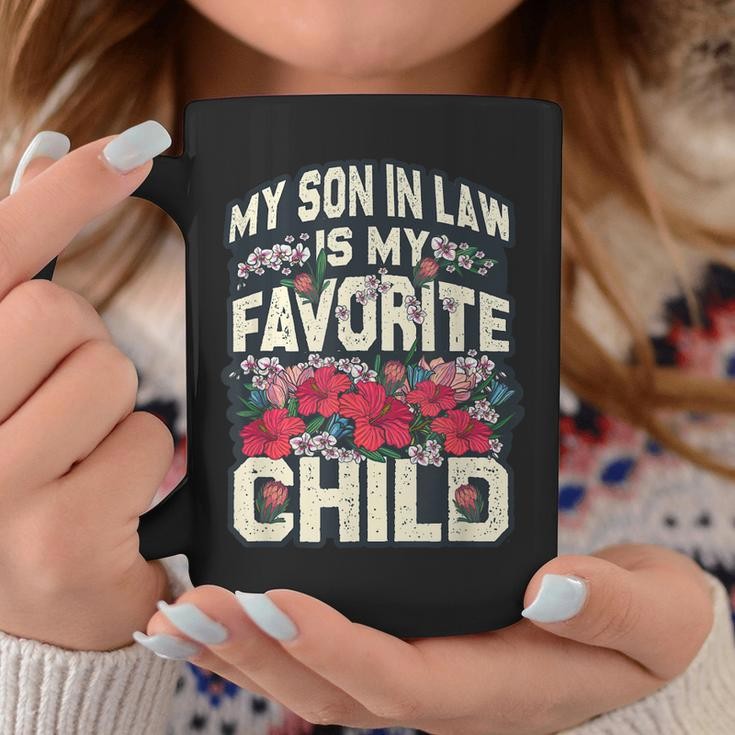 My Son-In-Law Is My Favorite Child Butterfly Mom Flowers Coffee Mug Unique Gifts