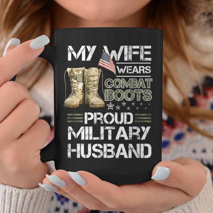 My Wife Wears Combat Boots Proud Military Husband Coffee Mug Funny Gifts