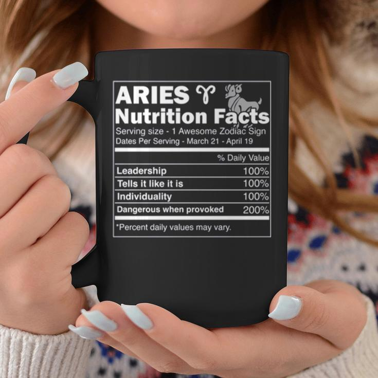 Nutrition Facts Horoscope Zodiac Aries Coffee Mug Unique Gifts