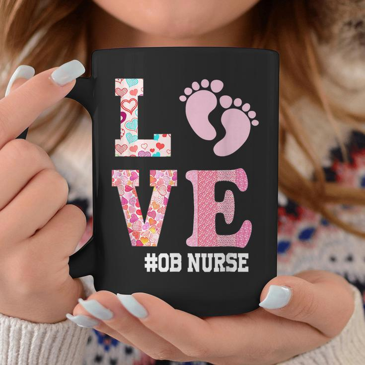 Ob Nurse Valentines Day Delivery Labor Nursing Lovers V2 Coffee Mug Funny Gifts