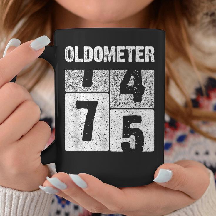 Oldometer 75 75Th Birthday Gift Born In 1944 Coffee Mug | Mazezy