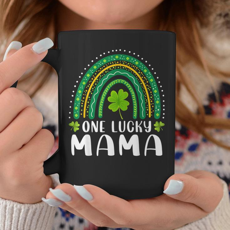 One Lucky Mama Rainbow Saint Patricks Day Lucky Mom Mother Coffee Mug Personalized Gifts